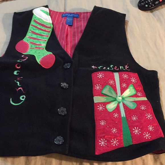 Karen Scott Christmas vest